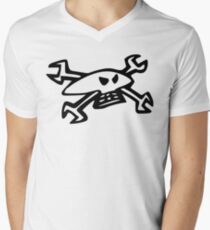 Guy Martin Skull Logo Men's V-Neck T-Shirt