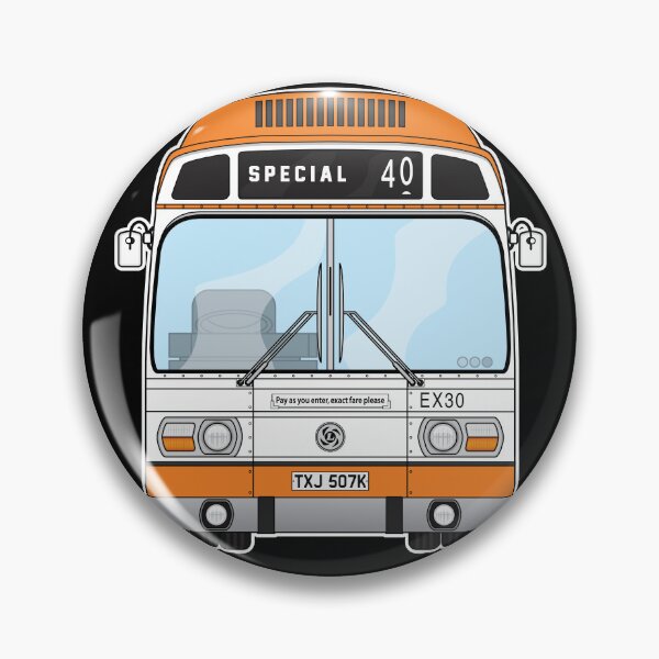 Item preview, SELNEC Leyland National mk1 EX30 TXJ507K Retro Illustration designed and sold by BFXIII.