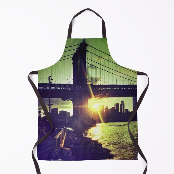 Item preview, Manhattan Bridge Skyline Sun Brooklyn New York City designed and sold by eleonoraingrid.