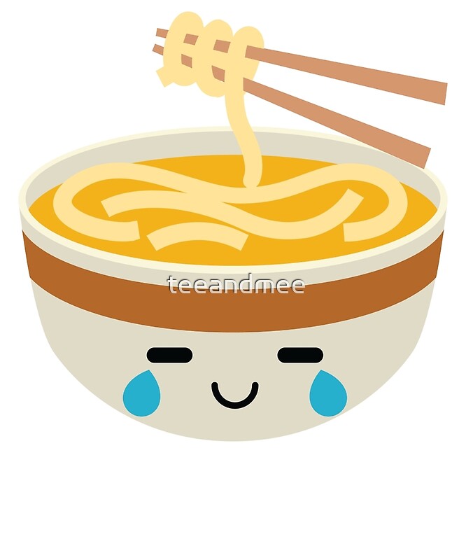 "Noodle Emoji Teary Eye of Joy" by teeandmee Redbubble