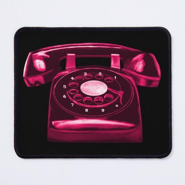 Item preview, Psychedelic Red Telephone - Retro Rotary Dial Phone designed and sold by Grepthor.