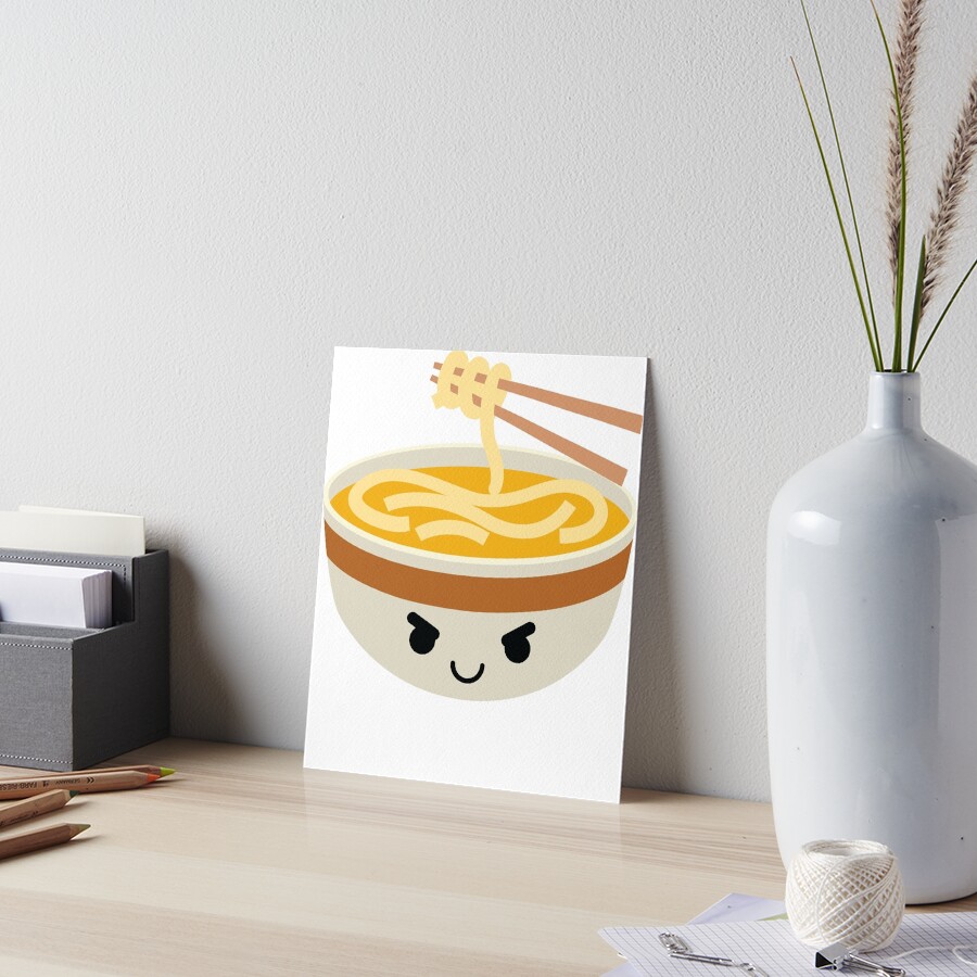 "Noodle Emoji Naughty and Cheeky" Art Board Print by teeandmee Redbubble