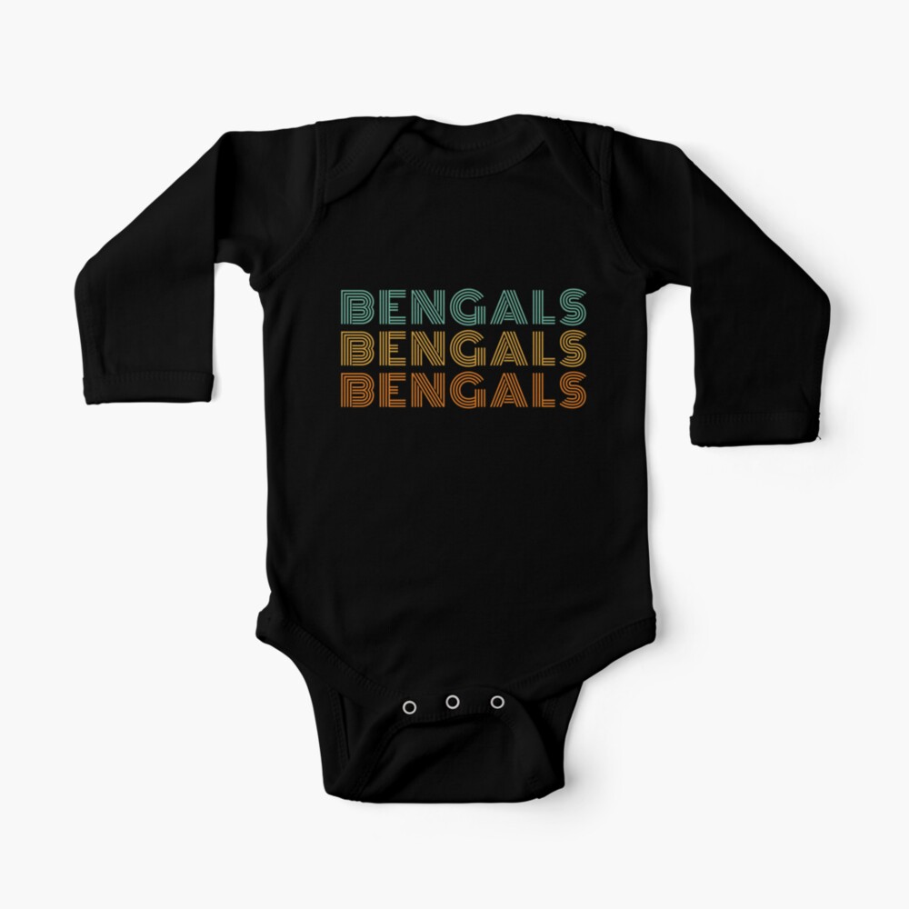 Retro Vintage Bengals Baby One-Piece for Sale by ItsMarianHall