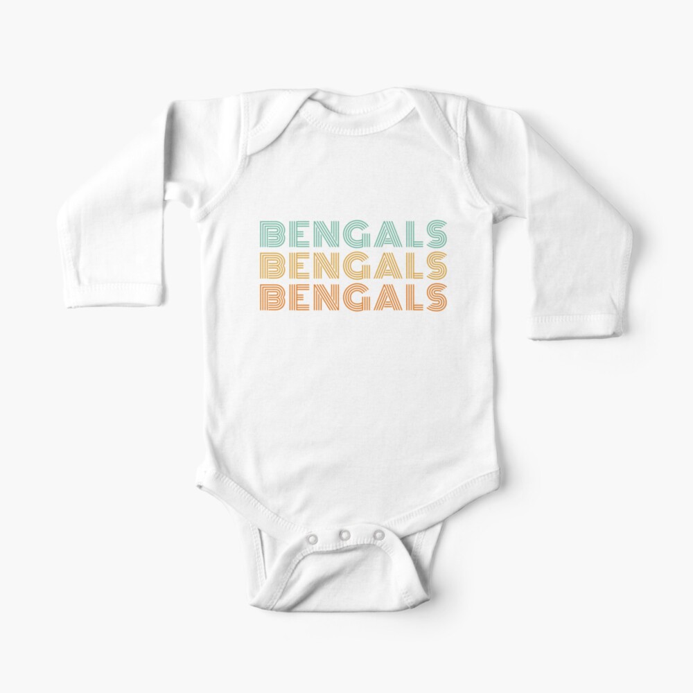 Retro Vintage Bengals Baby One-Piece for Sale by ItsMarianHall