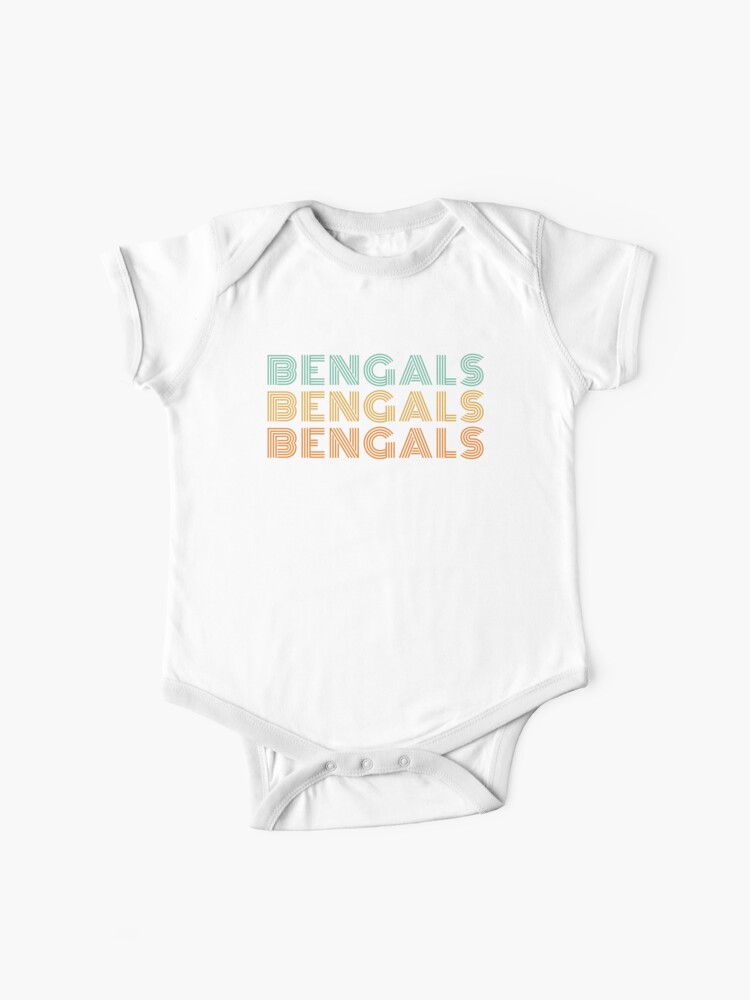 Retro Vintage Bengals Baby One-Piece for Sale by ItsMarianHall