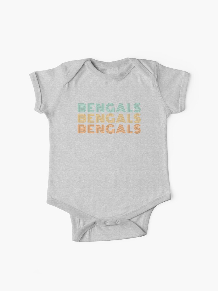 Retro Vintage Bengals Baby One-Piece for Sale by ItsMarianHall