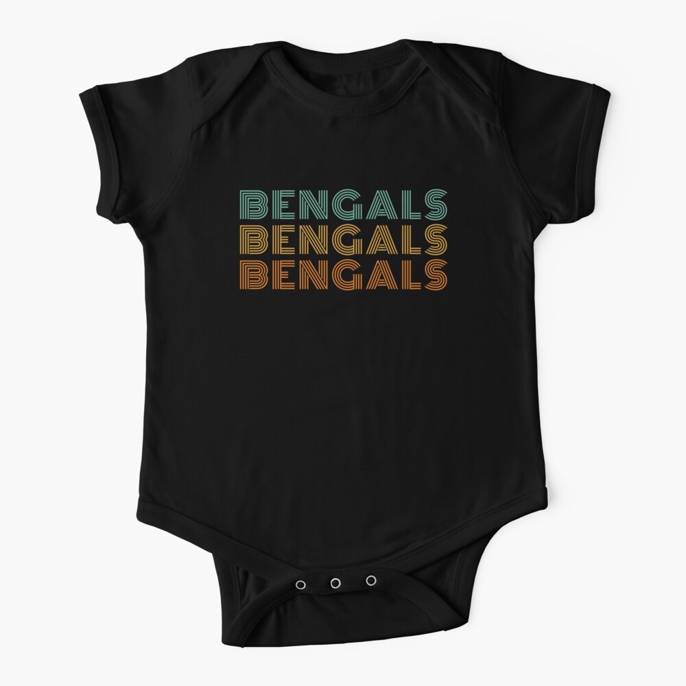 Retro Vintage Bengals Baby One-Piece for Sale by ItsMarianHall