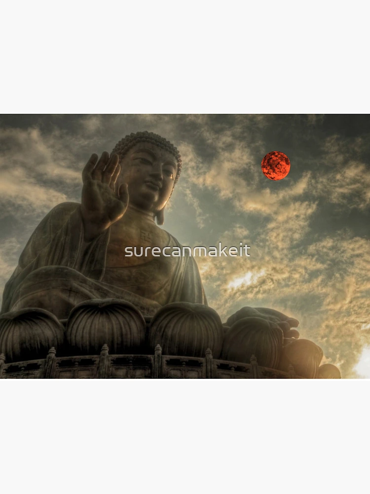 Tian Tan Buddha, Hong Kong, Big Buddha Statue Art Board Print for Sale by  newburyboutique