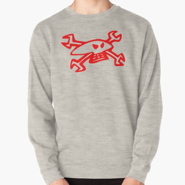 Guy Martin Skull Logo - Red Pullover Sweatshirt