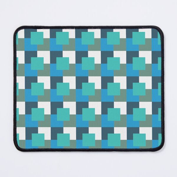 Item preview, Blue Geometric Square Pattern - Geometric Square Pattern - Square Pattern designed and sold by MOONINSPIRATION.