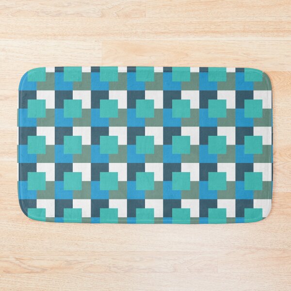 Item preview, Blue Geometric Square Pattern - Geometric Square Pattern - Square Pattern designed and sold by MOONINSPIRATION.