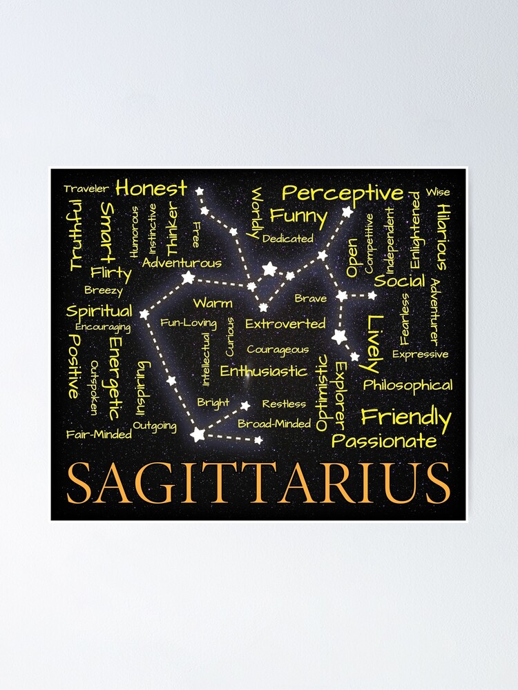 Astrology Traits Sagittarius Poster