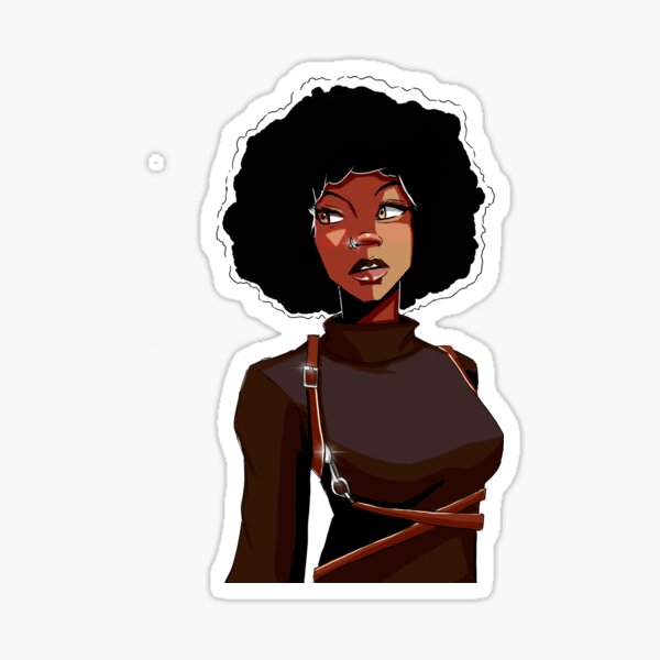 Item preview, Afro lady designed and sold by almightyjanitor.