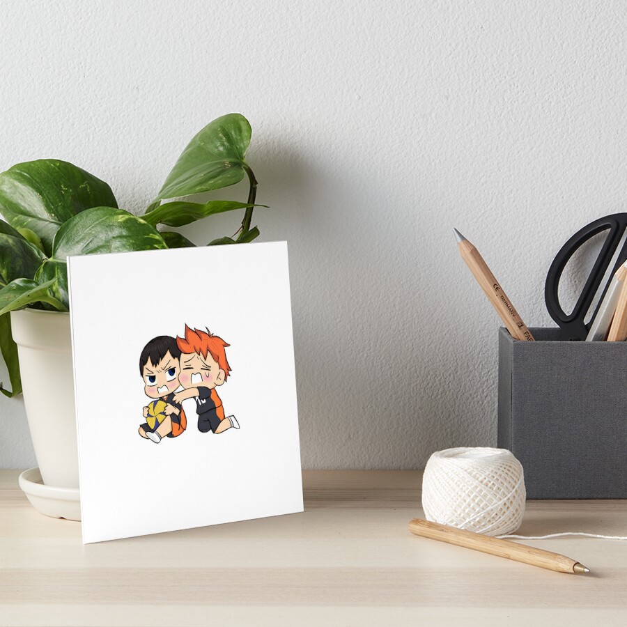 "Chibi Kageyama & Hinata Haikyuu" Art Board Print by Art-by-Pips