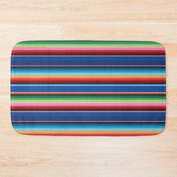 Item preview, Vibrant mexican blanket serape saltillo deep blue designed and sold by T-Mex.