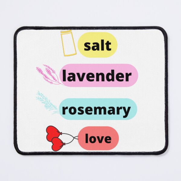 Item preview, salt lavender rosemary love designed and sold by GUIROSHOP.