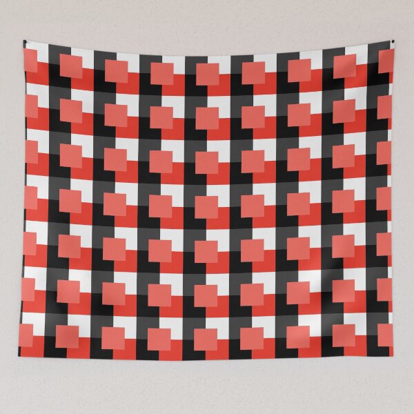 Item preview, Red Geometric Square Pattern - Geometric Square Pattern - Square Pattern designed and sold by MOONINSPIRATION.