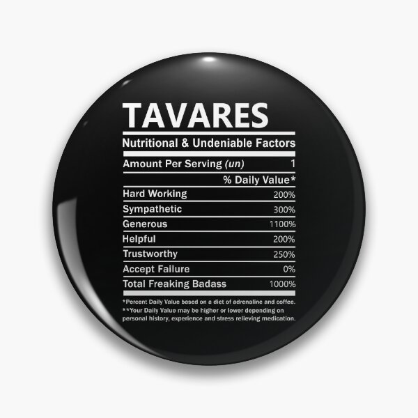 Item preview, Tavares Name T Shirt - Tavares Nutritional And Undeniable Factors Gift Item Tee designed and sold by pourvasecandi.