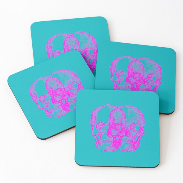 Item preview, Trippy Seeing Double Skulls - Music Festival - Trippy skull designed and sold by CattlettArt.