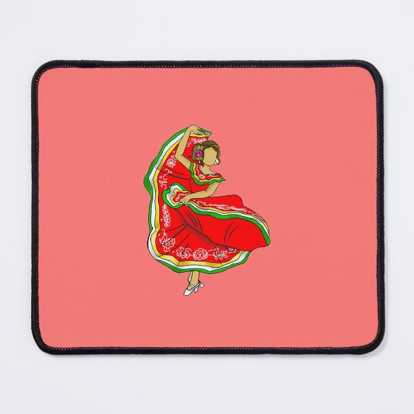 Item preview, Mexican Dancers red designed and sold by MarielaArtShop.