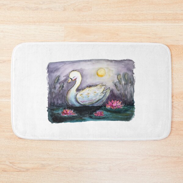 Item preview, Swan Watercolor Painting designed and sold by kmstudio.