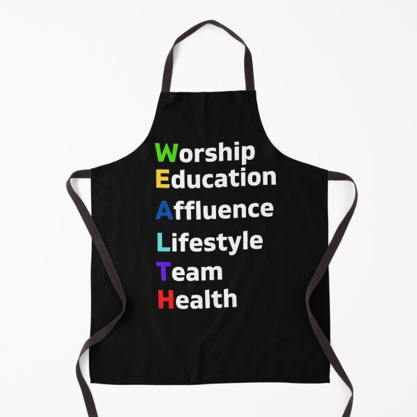 Item preview, WEALTH Worship Education Affluence Lifestyle Team Health designed and sold by WolfyAL.