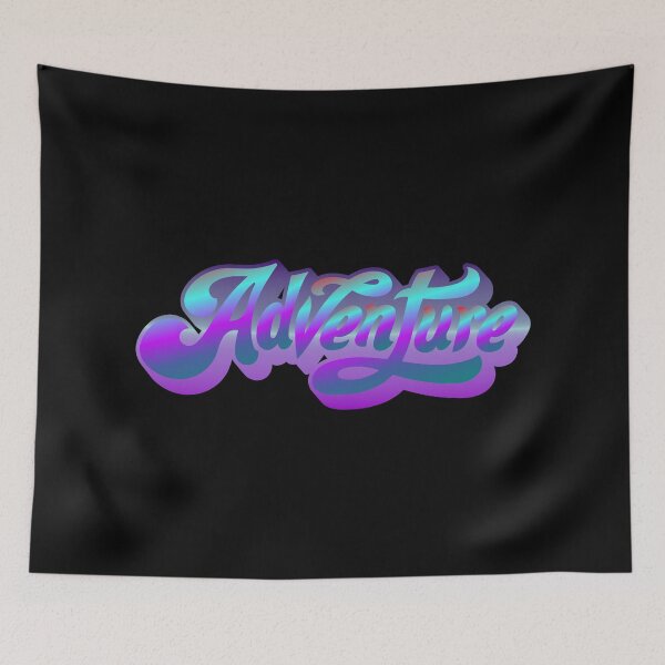 Item preview, Psychedelic Adventure Purple Retro Style Sticker Quote    designed and sold by IZiets.