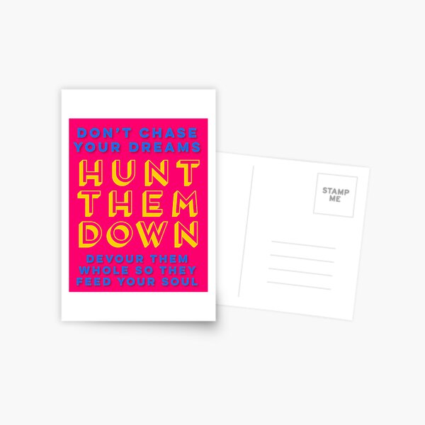 Devour your Dreams Postcard
