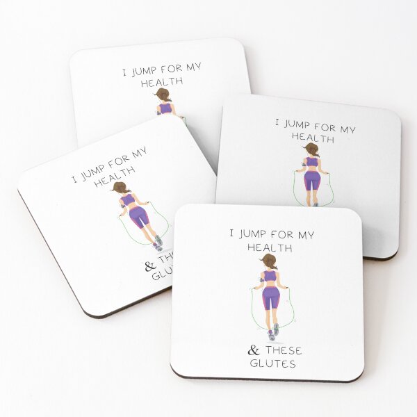 Item preview, I JUMP FOR MY HELATH & THESE GLUTES  designed and sold by DiscoVibes.
