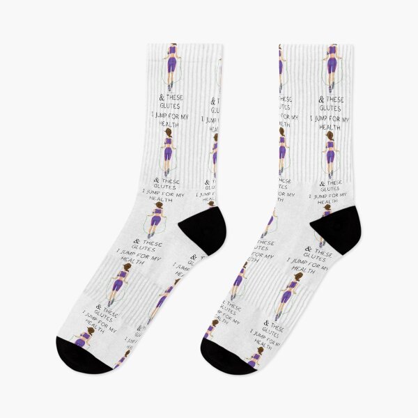 Item preview, I JUMP FOR MY HELATH & THESE GLUTES  designed and sold by DiscoVibes.