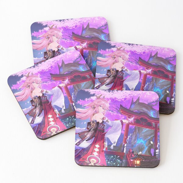 Item preview, Genshin Impact - Yae Miko at Grand Narukami Shrine - Official Artwork  designed and sold by Krimsy.