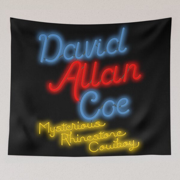 Item preview, David Allan Coe Mysterious Rhinestone Cowboy Neon designed and sold by acquiesce13.
