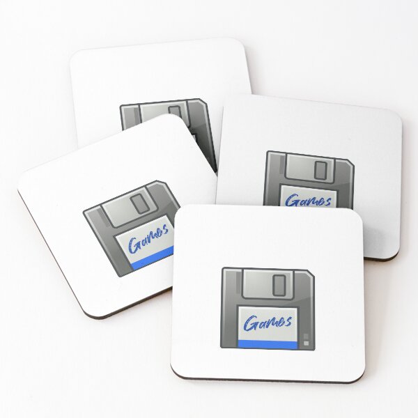 Item preview, Retro Vintage Games - 8bit -  Floppy Disk Games - Gamer designed and sold by CattlettArt.