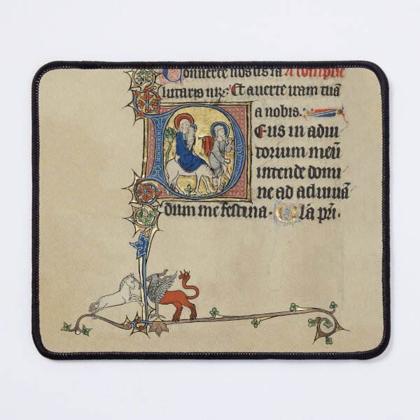 Item preview, Unicorn vs Griffin, Medieval Manuscript 1300 designed and sold by ebrawne.