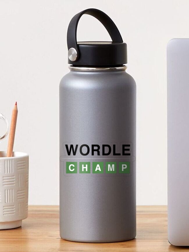 Wordle Water Bottle