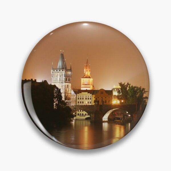 Item preview, Prague Czech Republic at night designed and sold by RegaloRepublic.