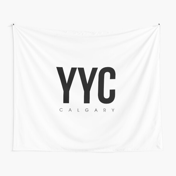 "YYC Calgary Airport Code" Tapestry for Sale by CartoCreative Redbubble