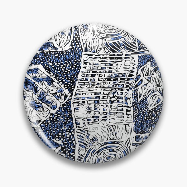 Item preview, African Ethnic Print in Blue designed and sold by MediaArtbyMara.