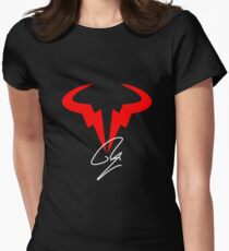 Rafael Nadal Tennis Player Logo Women's Fitted T-Shirt
