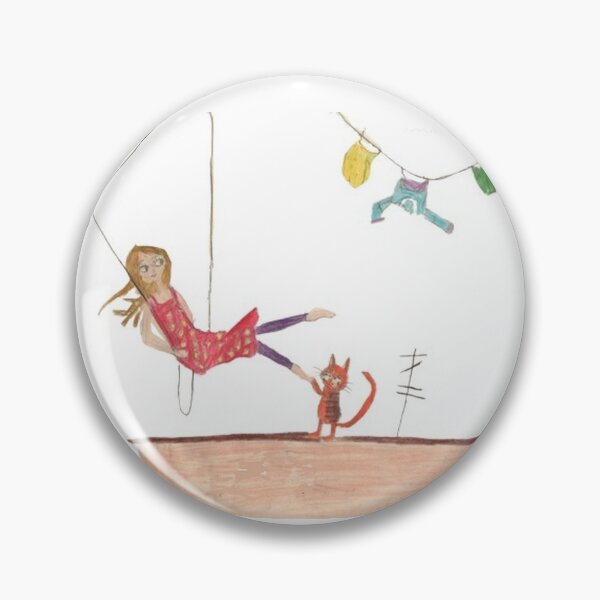Item preview, Girl Swinging over Roof designed and sold by mila-ola.