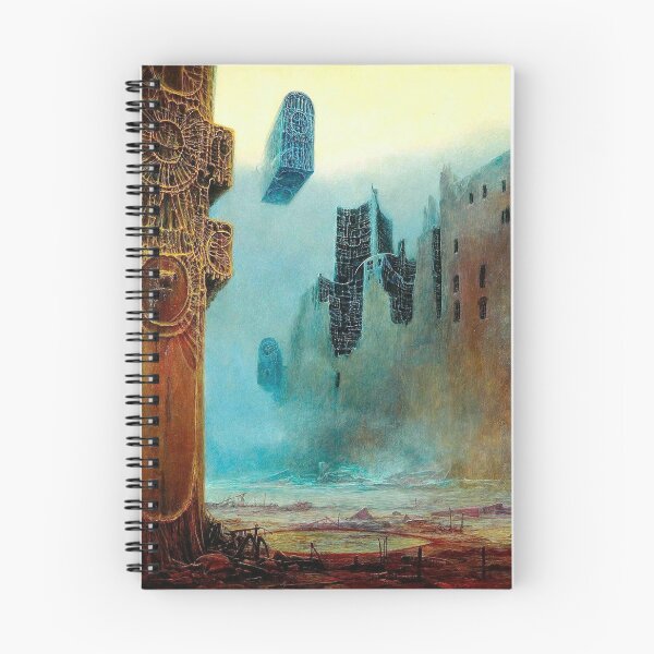 Item preview, Untitled (Dark), by Zdzisław Beksiński ORIGINAL surrealist art designed and sold by buzztop.