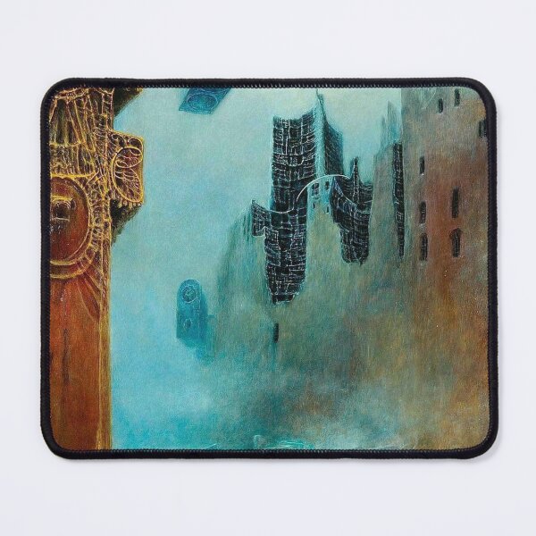 Item preview, Untitled (Dark), by Zdzisław Beksiński ORIGINAL surrealist art designed and sold by buzztop.