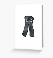 cartoon trousers Greeting Card