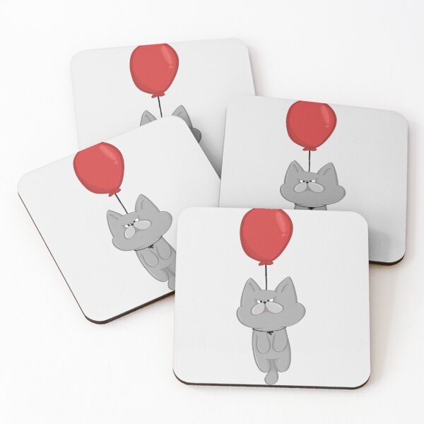 Item preview, Cat with balloon designed and sold by vlyn18.