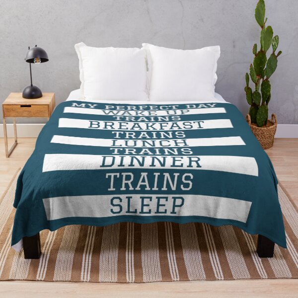 Item preview, 'My Perfect Day' Trains - Funny Locomotive Train Lover designed and sold by ConierMinert.