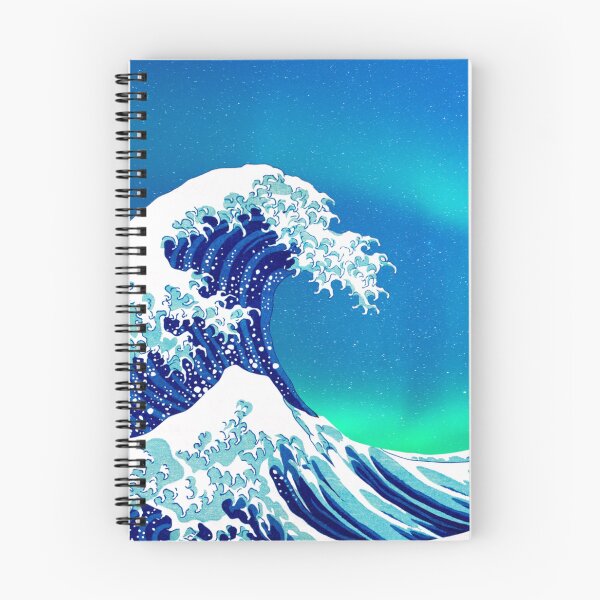 Item preview, The Big Wave - Vintage Japanese Wave With Aurora Borealis designed and sold by KarolinaPaz.