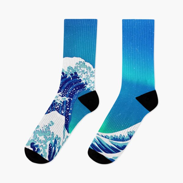 Item preview, The Big Wave - Vintage Japanese Wave With Aurora Borealis designed and sold by KarolinaPaz.