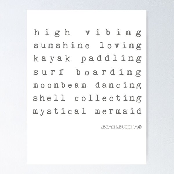 BeachBuddha Mystical Mermaid Poster