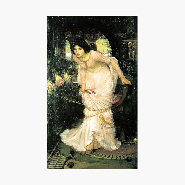 Item preview, The Lady of Shalott Looking at Lancelot - John William Waterhouse designed and sold by forgottenbeauty.