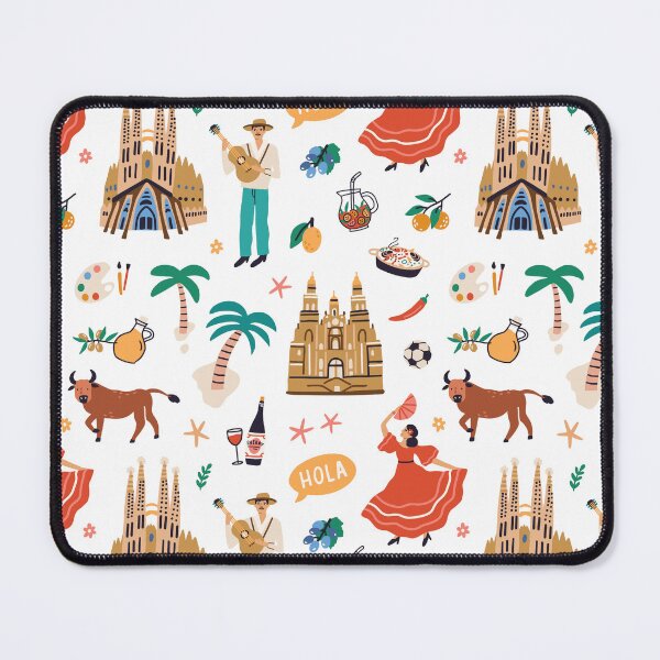 Item preview, Colorful Spanish Culture Seamless Pattern  designed and sold by marwan elsaeed.